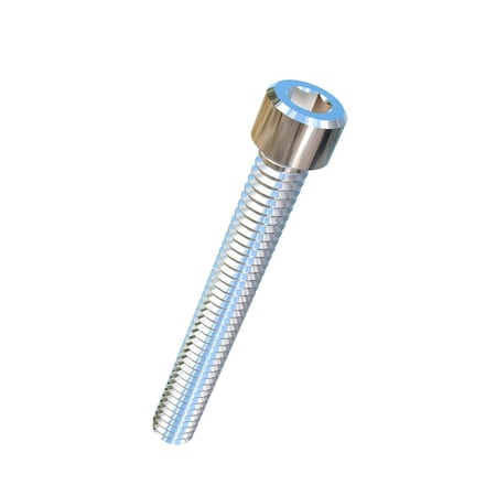 Allied Titanium 1/4"-20 Socket Head Cap Screw, Socket, Plain Titanium, 2 in Length 0017014